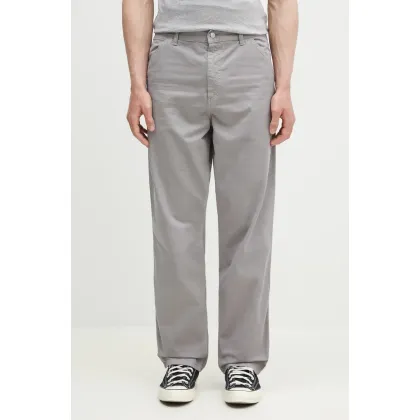 Zdjęcie Carhartt WIP spodnie bawełniane Single Knee Pant męskie kolor szary proste I031499.2LRGD