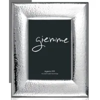 Picture Silver photo frame 18x24 cm with hammered decoration
