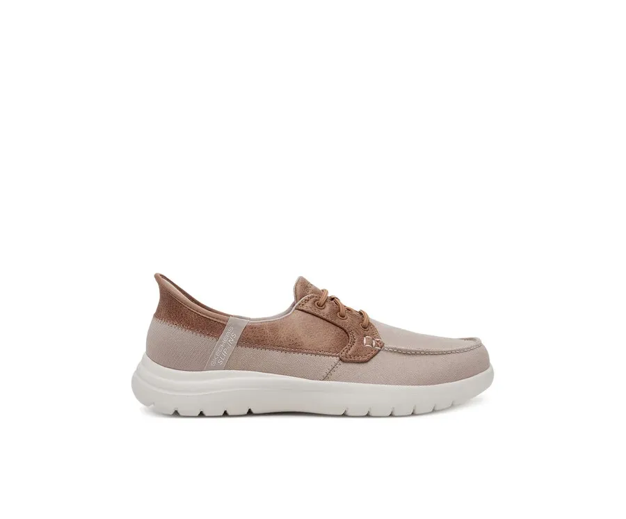 obrazek 1 Skechers Półbuty On-The-Go Flex - Palmilla 136536/TPE Beżowy