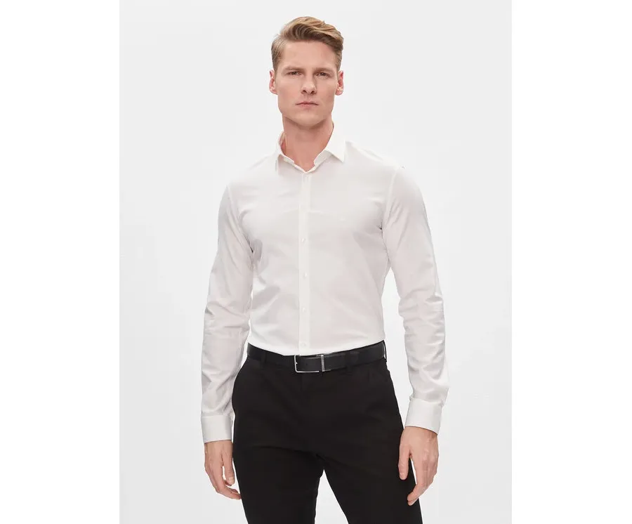 obrazek 1 Calvin Klein Koszula K10K112305 Biały Slim Fit