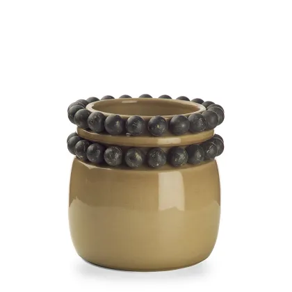 Picture Flowerpot with relief balls H.32xL.29xD.Int.21 cm