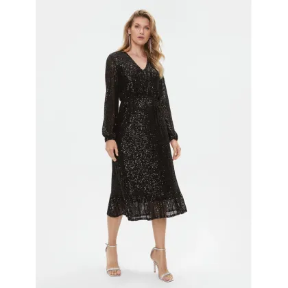 Zdjęcie TWINSET Sukienka koktajlowa 232TT2280 Czarny Regular Fit