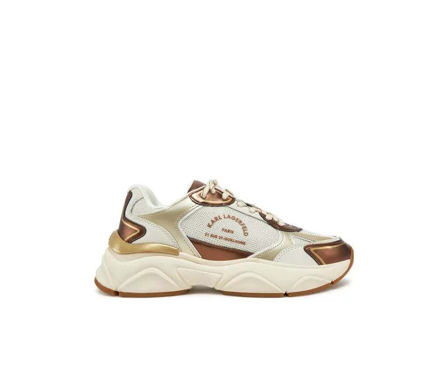 obrazek 1 KARL LAGERFELD Sneakersy Komet KL65638M Złoty