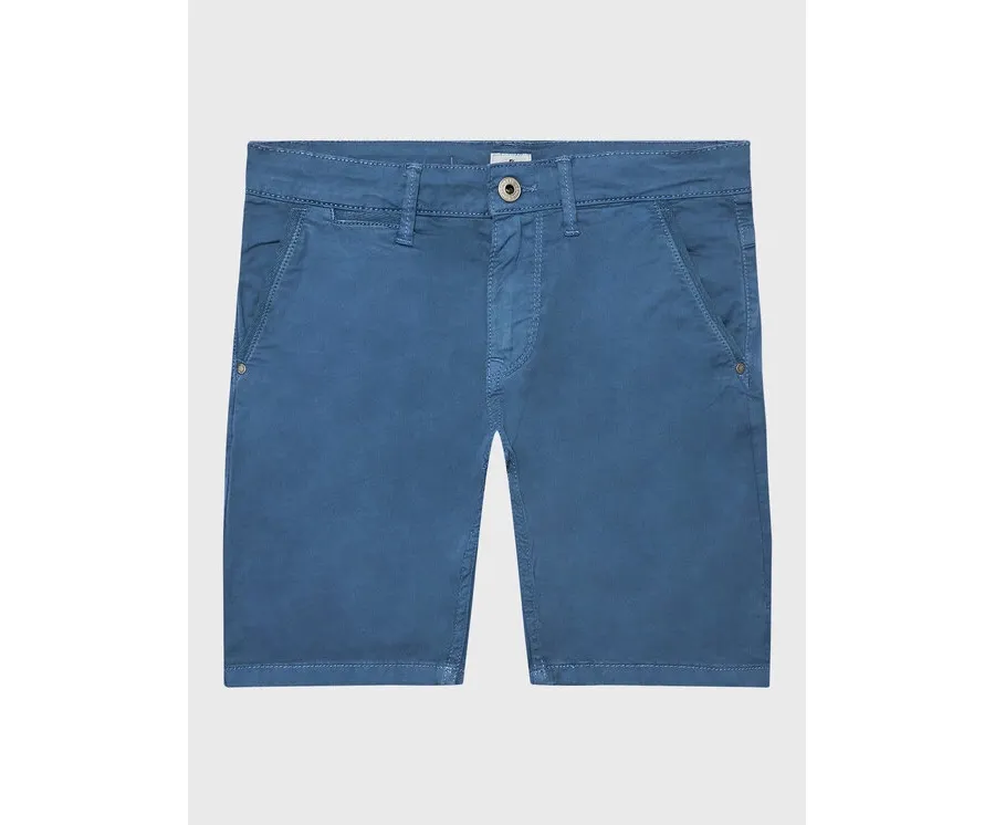 obrazek 1 Pepe Jeans Szorty materiałowe Blueburn Short PB800726C75 Niebieski Regular Fit