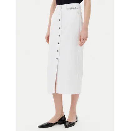 Zdjęcie KARL LAGERFELD Spódnica jeansowa A2W12020 Biały Regular Fit