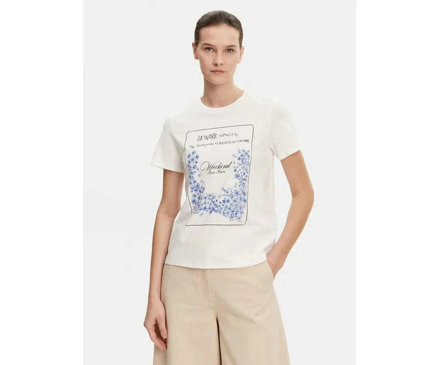 obrazek 1 Weekend Max Mara T-Shirt Teiera 2515971052 Biały Regular Fit
