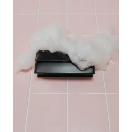 Zdjęcie Estro: Czarna prostokątna torebka damska na ramię ze skóry