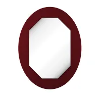 Picture Beautiful octagonal mirror in an oval frame