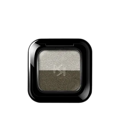 Zdjęcie KIKO Milano Bright Duo Eyeshadow Cień do powiek 1.8 g 16 Warm Silver / Jungle Green