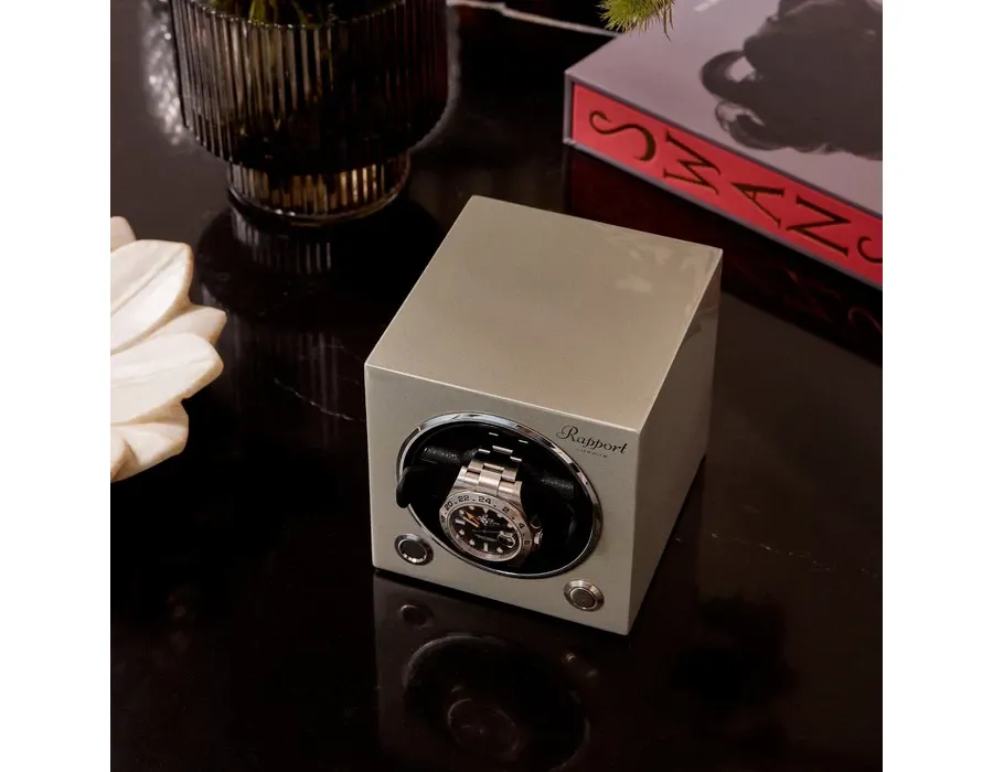 obrazek 2 Nawijacz do zegarka Evolution Cube platynowo-srebrny