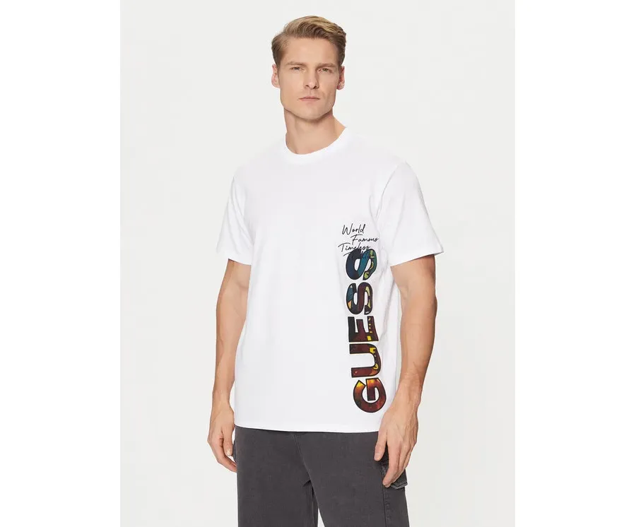 obrazek 1 Guess T-Shirt M5RI01 KCHA1 Biały Regular Fit