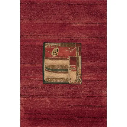 Zdjęcie Prostokątny dywan z wełny w odcieniach czerwieni - Sartori Rugs