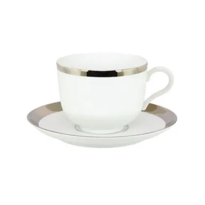 Zdjęcie Oryginalna porcelanowa filiżanka Excentric ze spodkiem do herbaty