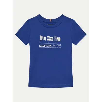 Zdjęcie Tommy Hilfiger T-Shirt KB0KB09350 S Niebieski Regular Fit