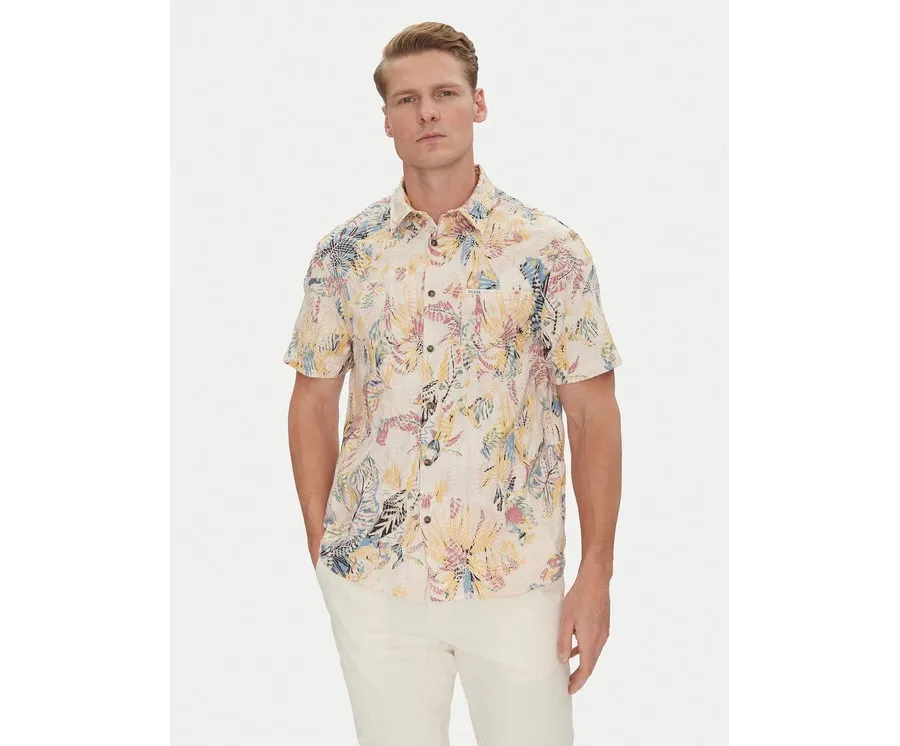 obrazek 1 Guess Koszula M5GH42 WH800 Beżowy Regular Fit