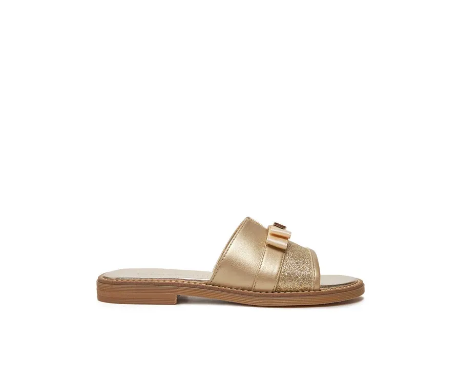 obrazek 1 Tommy Hilfiger Klapki Sandal T4A2-33942-0572 M Złoty