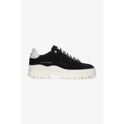 Zdjęcie Filling Pieces sneakersy zamszowe Court Serrated 89128861946 kolor czarny