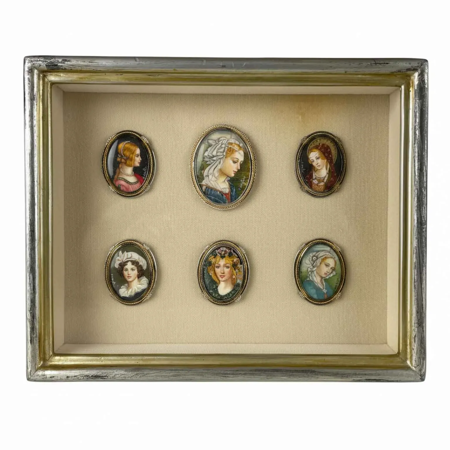 Anna Manfriani - Kompozycja sześciu owalnych miniatur