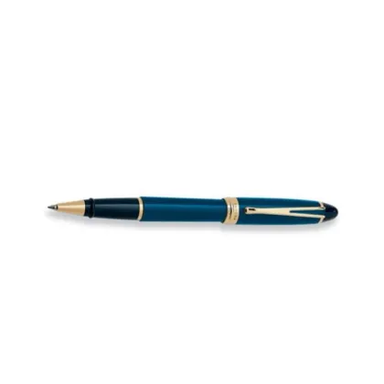 Picture Turquoise Italian ballpoint pen from the Ipsilon Deluxe - Aurora collection