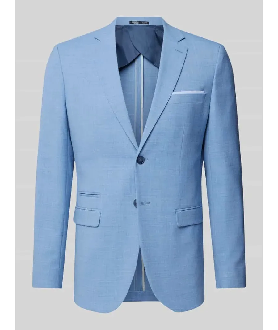 obrazek 1 Marynarka na dwa guziki o kroju slim fit z kieszeniami z patką model ‘OASIS’