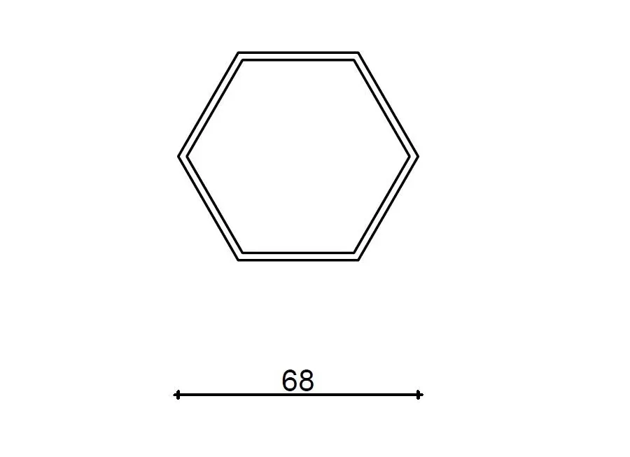 obrazek 1 Stylowy mosiężny żyrandol z kolekcji Hexagon - Il Paralume Marina