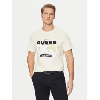 Zdjęcie Guess T-Shirt M5RI10 I3Z14 Écru Regular Fit