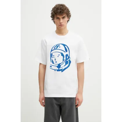 Zdjęcie Billionaire Boys Club t-shirt bawełniany Cracked Flock Print Astro T-Shirt męski kolor biały z nadrukiem B25156