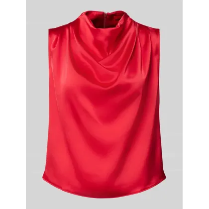 Zdjęcie Bluzka o kroju regular fit z lejącym kołnierzem model ‘CASMINI’