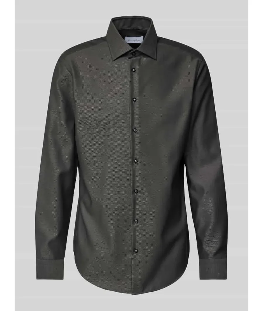 obrazek 1 Koszula biznesowa o kroju regular fit z kołnierzykiem typu kent