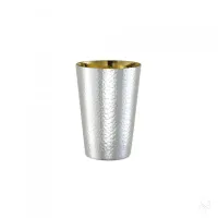 Picture Silver kiddush cup with a modern shape - Zaramella Argenti