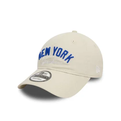 Zdjęcie New Era Czapka z daszkiem Mlb Wordmark 920 Nyy 60503495 Beżowy