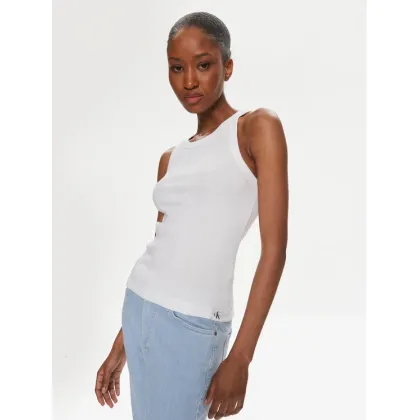 Zdjęcie Calvin Klein Jeans Top Variegated J20J223104 Biały Slim Fit