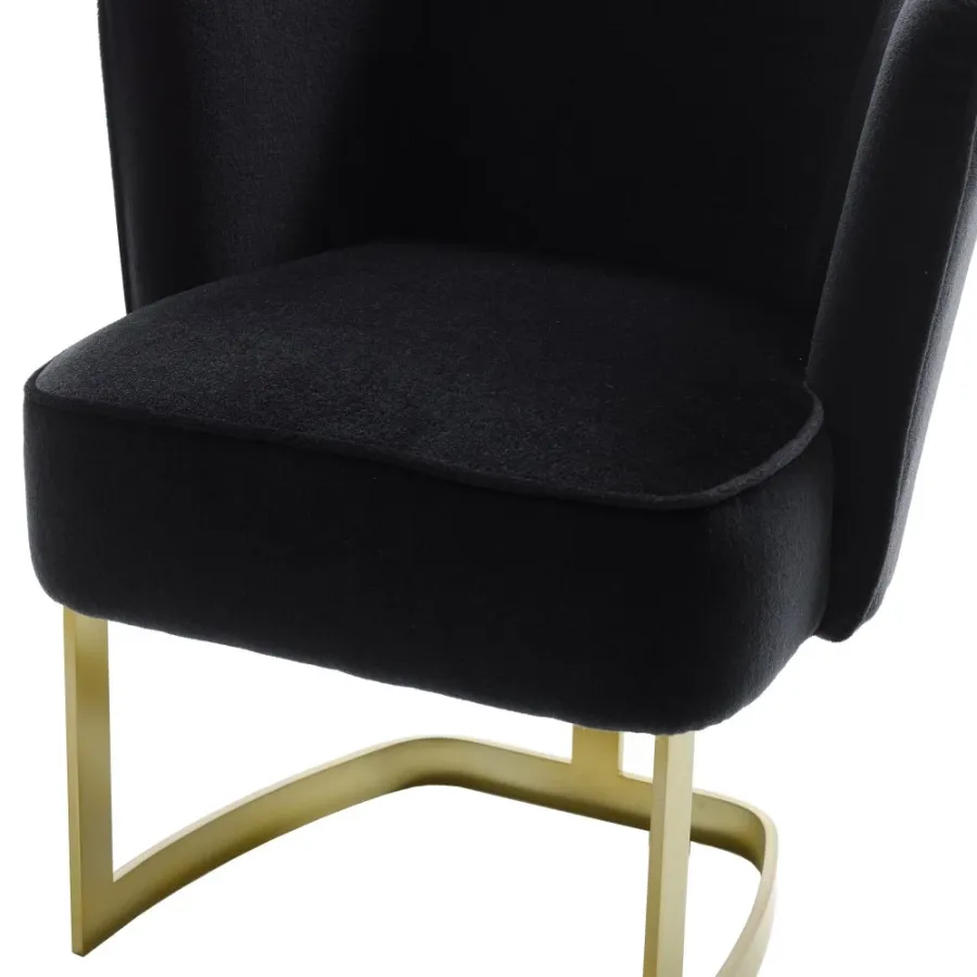obrazek 4 Ekskluzywne krzesło z metalową podstawą H.73xL.66xP.55 cm