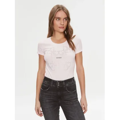 Zdjęcie Guess T-Shirt W4RI35 J1314 Różowy Slim Fit