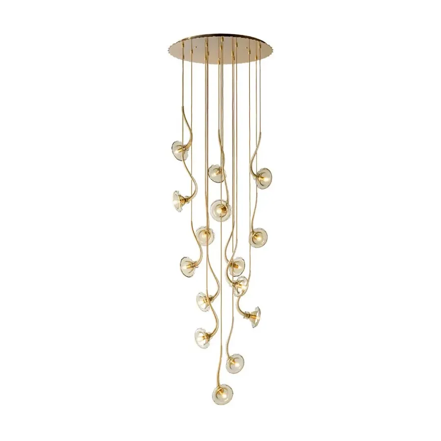obrazek 3 Prestiżowa włoska szklana lampa wisząca - szkło murano wykonane ręcznie