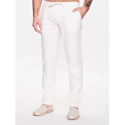 Zdjęcie Lindbergh Spodnie materiałowe 30-008003 Biały Tapered Fit