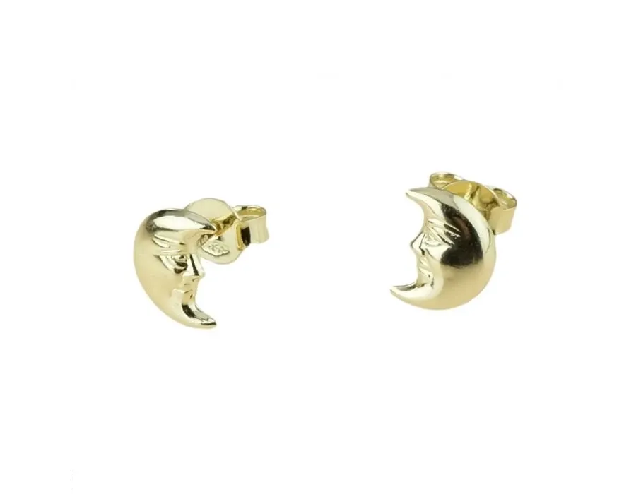 obrazek 1 Kolczyki półksiężyce o wymiarach 10x7mm.