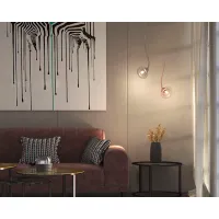 Zdjęcie Wyjątkowa włoska lampa wisząca wykonana ręcznie ze szkła murano