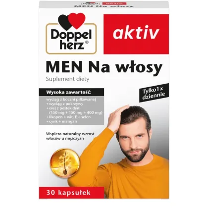 Zdjęcie Doppelherz Aktiv Men Na włosy, Kapsułki DOPPELHERZ