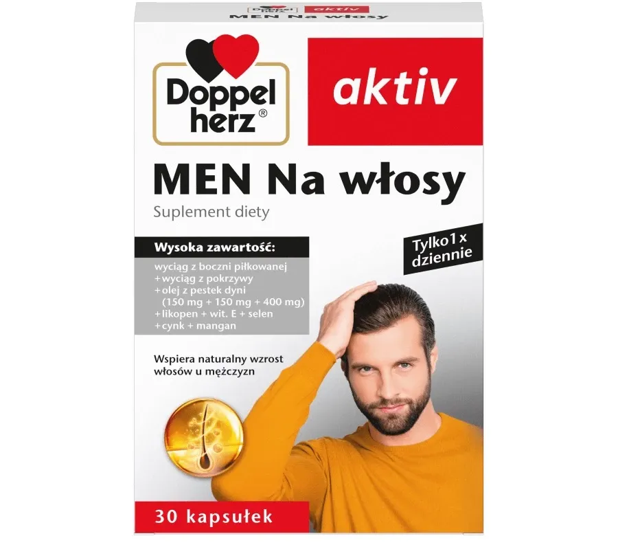 obrazek 1 Doppelherz Aktiv Men Na włosy, Kapsułki DOPPELHERZ