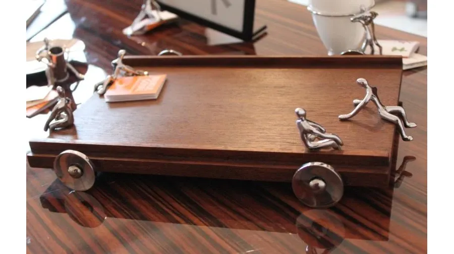 obrazek 3 Luksusowa drewniana tacka - Mukul Goyal
