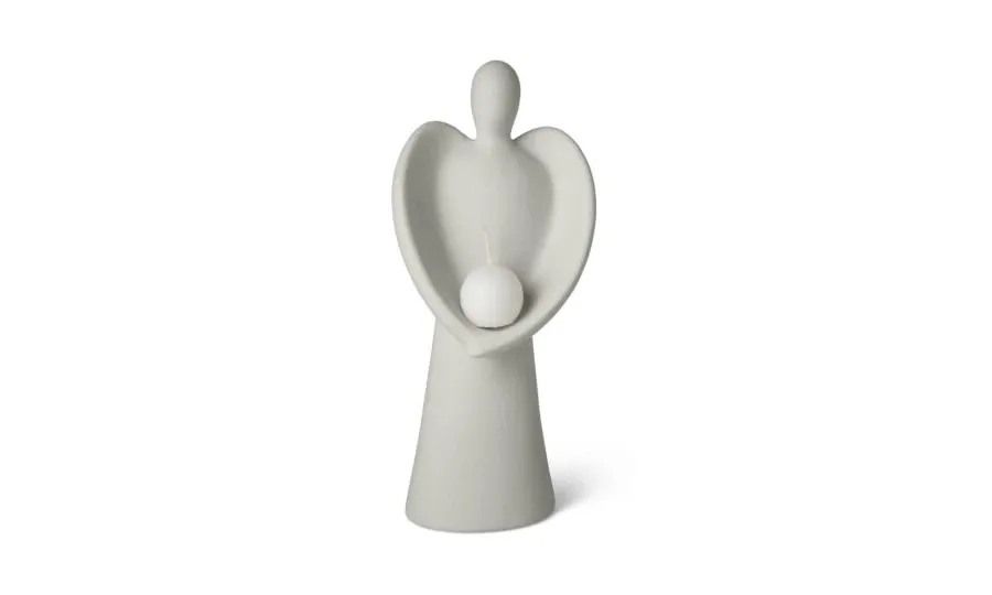 obrazek 5 Elegancka figurka ceramiczna - bożonarodzeniowy anioł