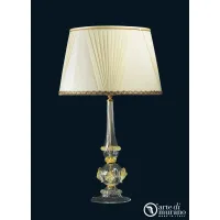 Picture Decorative small table lamp in gold and Murano glass