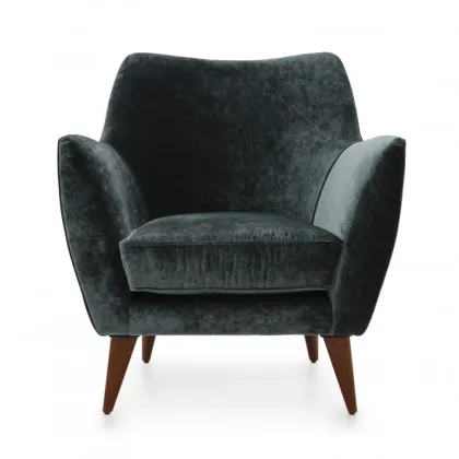 Zdjęcie Ciemnoszary wygodny fotel o nowoczesnych liniach - Sevensedie