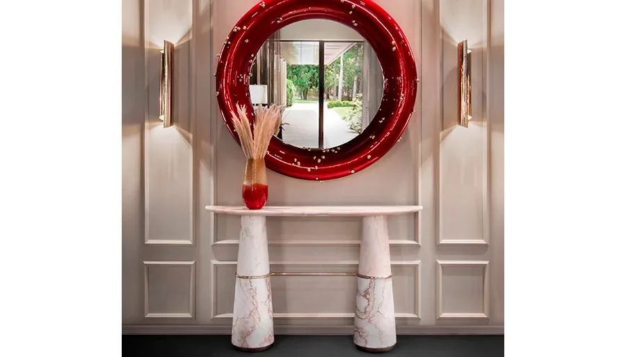 obrazek 5 Stylowe portugalskie okrągłe lustro