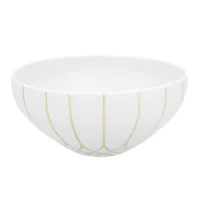 Picture Cereal bowl made of porcelain from the Terrace collection, richly decorated with gold, with hand-painted details - 4 pieces - Vista Alegre