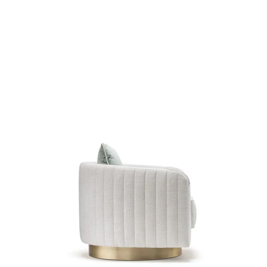 obrazek 3 Włoski obrotowy fotel z materiału Flash do wyjątkowego salonu – Arcahorn