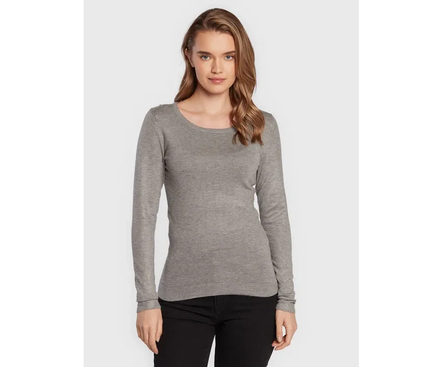 obrazek 1 ICHI Sweter Mafa 20102553 Szary Regular Fit