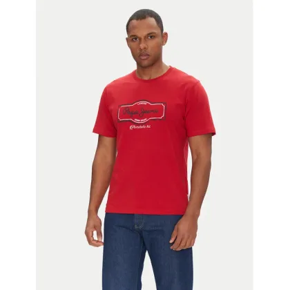 Zdjęcie Pepe Jeans T-Shirt Daxton PM509786 Czerwony Regular Fit
