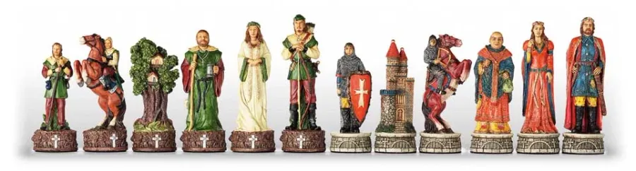 obrazek 2 Oryginalny komplet do gry w szachy Robin Hood